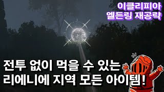 [이클리피아] 엘든링 100% 재공략! | 14화. 전투 없이 먹을 수 있는 리에니에 지역 모든 아이템!