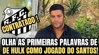 🚨O HOMEM CHEGOU!OLHA AS PRIMEIRAS PALAVRAS DE HILK COMO JOGADOR DO PEIXE!