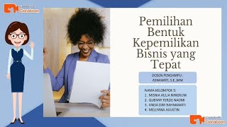 Pemilihan Bentuk Kepemilikan Bisnis yang Tepat