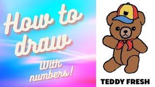 turn numbers into cute Teddy bear/how to draw teddy bear drawing easy cute