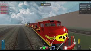 Roblox Bcrail Long Haul Freight Train Departing - awvr roblox