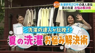 洗濯の達人が伝授！夏の洗濯お悩み解決術【どさんこワイド179】2023.07.04放送