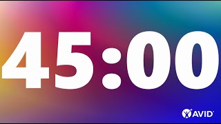 45 Minute Timer (rainbow)