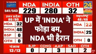 Election Results 2024: UP में INDIA गठबंधन ने फोड़ा बम, NDA भी हैरान | News24 LIVE | Hindi News LIVE