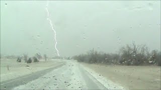 "Thunder and Ice" Thunder Sleet Storm Washington Oklahoma March 2 2014