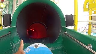 Slideboarding Water Slide at World Waterpark