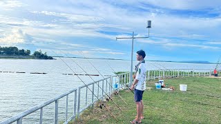 ตกปลาเขื่อนลำปาวกาฬสินธุ์..?วันว่างๆครับ🙏🏻🎣❤️