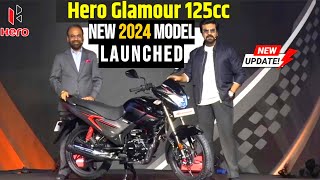 Finally All New 2024 Hero Glamour 125 New Model 🤩 Price \u0026 New Features?|New Glamour 125cc Bike 2024