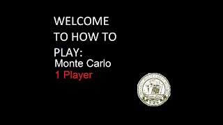 How To Play Monte Carlo #solitaire