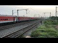 cheran super fast express speeding with a wap7 towards chennai central indianrailways wap7