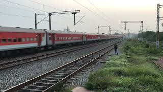 Cheran Super Fast Express speeding with a WAP7 towards Chennai Central! #indianrailways #wap7