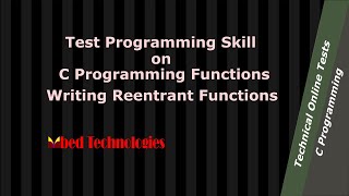 A C programming function on writing reentrant function