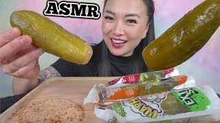 ASMR TRYING GIANT PICKLES *AS SEEN ON TikTok (CRUNCHY EATING SOUNDS) LIGHT WHISPERS | SAS-ASMR