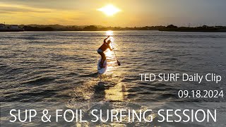 九十九里SUPサーフィン \u0026 SUP フォイルセッション / SUP\u0026FOIL SURFING Japan