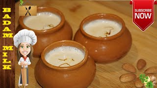 Badam Milk Recipe | Almond Milk Recipe | Badam Milkshake | பாதாம் பால்