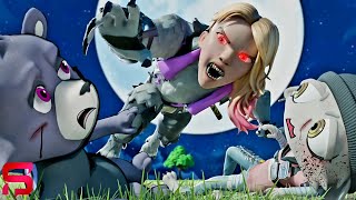 WEREWOLF Spider-Gwen ATTACKS Grriz \u0026 Meow Skulls.. Fortnite