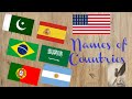 Impressive cursiveenglish handwriting, names of countries (Al Qalam Handwriting)