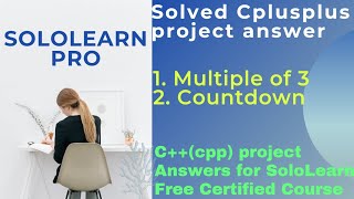 while loop Cpp project answer sololearn | cplusplus programming project answer sololearn pro