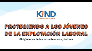 Protegiendo a los jóvenes de la explotación laboral: Obligaciones de los patrocinadores y tutores