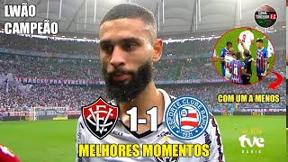Bahia 1 x 1 Vitória - Melhores Momentos - COMPLETO - Final Baiano 2024