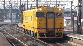 【鮮やかデザインと唸るエンジン音！】道南いさりび鉄道 キハ40 普通上磯行き 五稜郭駅