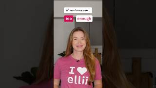 Too Vs. Enough #shorts #ellii #learnenglish #grammar #vocabulary