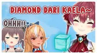 MARINE Pamerin Diamond Dari KAELA, Ke Member Lain | (Hololive Clips)