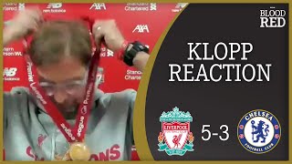 "ABSOLUTELY SPECIAL" | Jurgen Klopp Reacts to Lifting Premier League Title | Liverpool 5-3 Chelsea