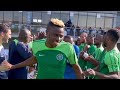 Super Eagles Guard of honour for Victor Osimhen, Finidi George and other champions