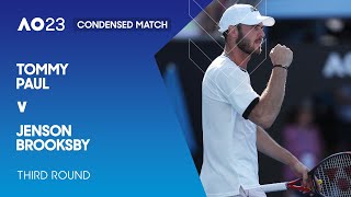 Tommy Paul v Jenson Brooksby Condensed Match | Australian Open 2023 Third Round