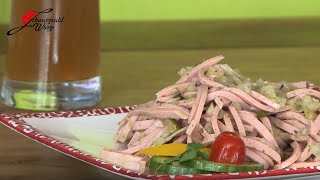 Badischer Wurstsalat // einfach und schnell // Wurstsalat selber machen