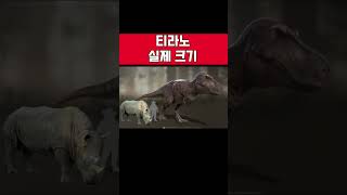 공룡 실제 크기 체감하기 ㄷㄷ #shortvideo #shorts