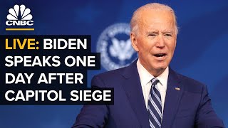 WATCH LIVE: President-elect Biden speaks one day after Capitol siege — 1/7/21