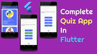 Complete Quiz App With Timer In Flutter | By Desi Programmer