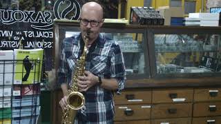 Ben Plays - YAS-62 Alto Sax ,Post Purple Logo Serial #089414