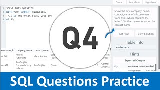 4 - Top SQL Practise Questions | SQL Questions Asked in Interview | SQL Questions in Hindi