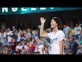 Singing the National Anthem at the Dodgers Game