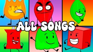 All BFDI Songs And Music Videos! (Evil Leafy, Blocky, Pin Song) ♪ Dj GG