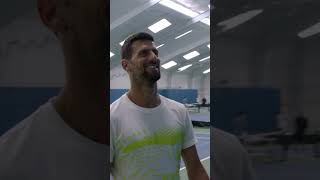 McEnroe stuns Djokovic 😂 #shorts