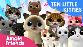 Ten Little Kitties - Jungle Friends Nursery Rhymes - Cute Cat Song