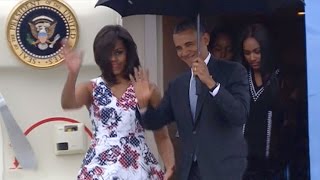 President Obama arrives in Cuba on historic visit