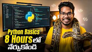 Python Basics in 8 Hours | Complete Beginner to Intermediate Roadmap in Telugu | PythonLife