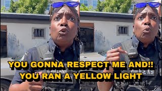 Lady Cop Pulls Him Over For Not Respecting Her