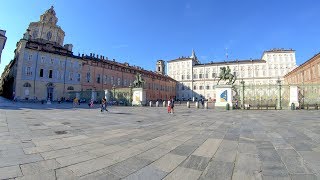 Royal Palace, Turin, Italy. The Courtyards and the Inner Gardens. A Walk Around