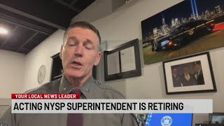 Acting New York State Police superintendent Steven Nigrelli retires