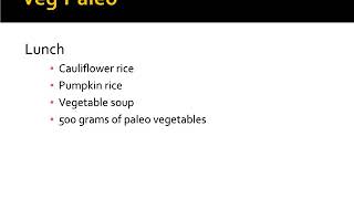 சைவ பேலியோ டயட் சார்ட்  veg Paleo diet.. Introduction