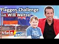 Nationalflaggen bestimmen: Kennt sich 6-Jähriger besser aus als Willi Weitzel? | Klein gegen Groß