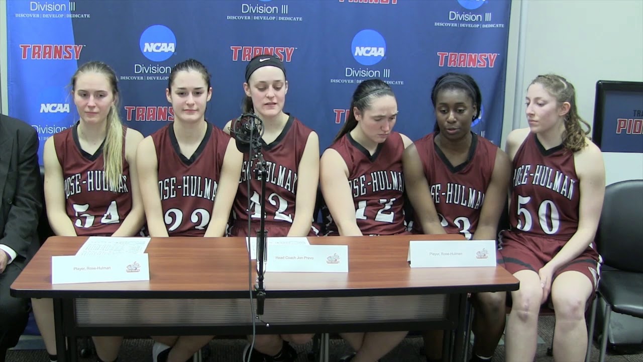 Rose-Hulman WBB Press Conference Following HCAC Title Game - YouTube