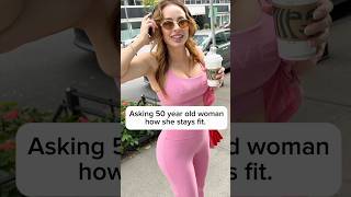 Asking 50 year old woman how she stays fit. #workout #interview #fitness #motivation #nyc
