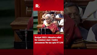Budget 2023 | Massive Relief For Common Man: Centre Announces  'No tax till ₹7 LPA'